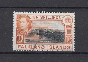 Falklandinseln KGVI 1938 10/- SG162 VFU BP14115 - Bild 1 von 1