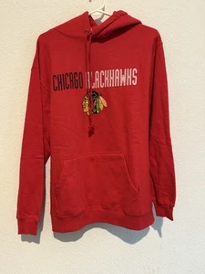 Chicago Blackhawks Hoodie Rot Herren NHL Kapuzenpullover Sweatshirt Medium - Bild 1 von 10