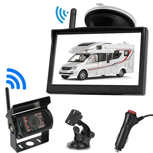 5" Wireless Backup Rear View Camera and Monitor Kit for Truck Motorhome 12V-24V - Picture 1 of 24