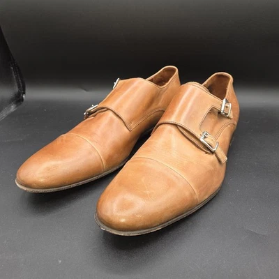 MASSIMO MATTEO CUOIO MENS SHOES DRESS Made In Italy BROWN Size 12 M Strap - Image 1 of 4