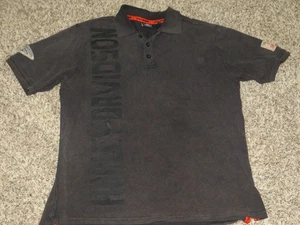 Harley Davidson Poloshirt Herren Grau Kurzarm - HD - L - Bild 1 von 4