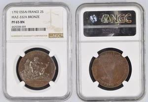 France - Convention - Essai module 2 sols Monneron - NGC PF65 BN - TOP POP - Imagen 1 de 1