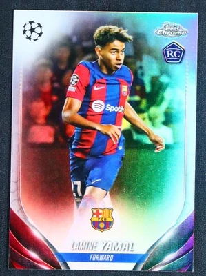 Lamine Yamal 2023 - 24 Topps Chrome RC 银色折射器 #64 b — 第 1/2 张图片