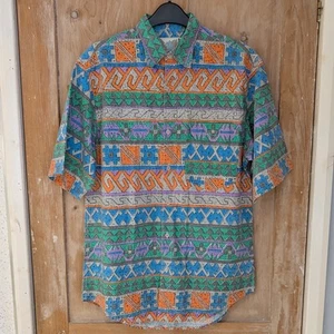 Vintage 1980s / 1990s Saved By The Bell Memphis Design S/S Shirt - Picture 1 of 12