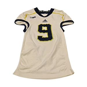 Michigan Wolverines Team Issued 2012 Cream Alternate #9 Adidas Jersey (Size L) - Picture 1 of 2
