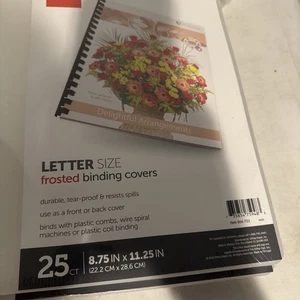 Office Depot Letter-Format mattierte Einbandhüllen 100 Stück - Bild 1 von 2