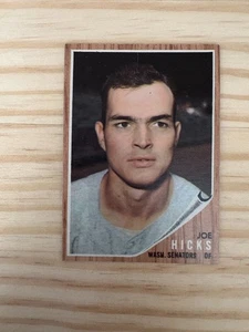 1962 Topps #428 Joe Hicks - Washington Senators RARE & VINTAGE - (invJ1) - Bild 1 von 2