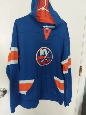 Jersey estilo NY Islanders Fanatics azul naranja blanco con logotipo del equipo (XL) Foto 1 de 4
