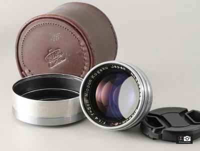 Montaje Nippon Kogaku Nikkor S C 5 cm F 1.4 Nikon S con Capucha "COMO NUEVO" De JP#3548 Foto 1 de 4