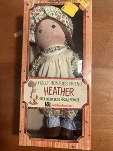 Vintage Original Holly Hobbie Miniture Rag Doll Heather Knickerbocker NIB - Picture 1 of 4
