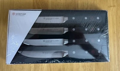 Wusthof набор из 4 классический стейк ножи черная ручка 4068/12 см 4.5inc - Изображение 1 из 2