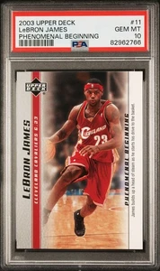 2003 Upper Deck LeBron James Phenomenal Beginning RC #11 PSA 10 GEM Mint - Bild 1 von 2