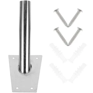 Fahnenmast Befestigung Halterung Wandhalterung für Beschläge Metall Montagewinkel - Bild 1 von 12