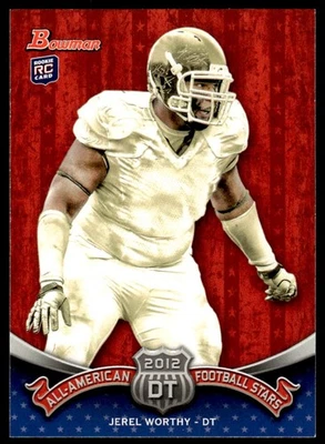 2012 Bowman All-Americans Jerel Worthy #BAA-JW Rookie RC Packers - Image 1 of 2