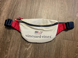 Marsupio Vineyard Vines per bandiera bersaglio balena rosso bianco e blu cintura borsa - Foto 1 di 4