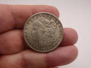 Antikes Sammlerstück USA 0,900 Silber Morgan Dollar 1885 schöne Details - Bild 1 von 7