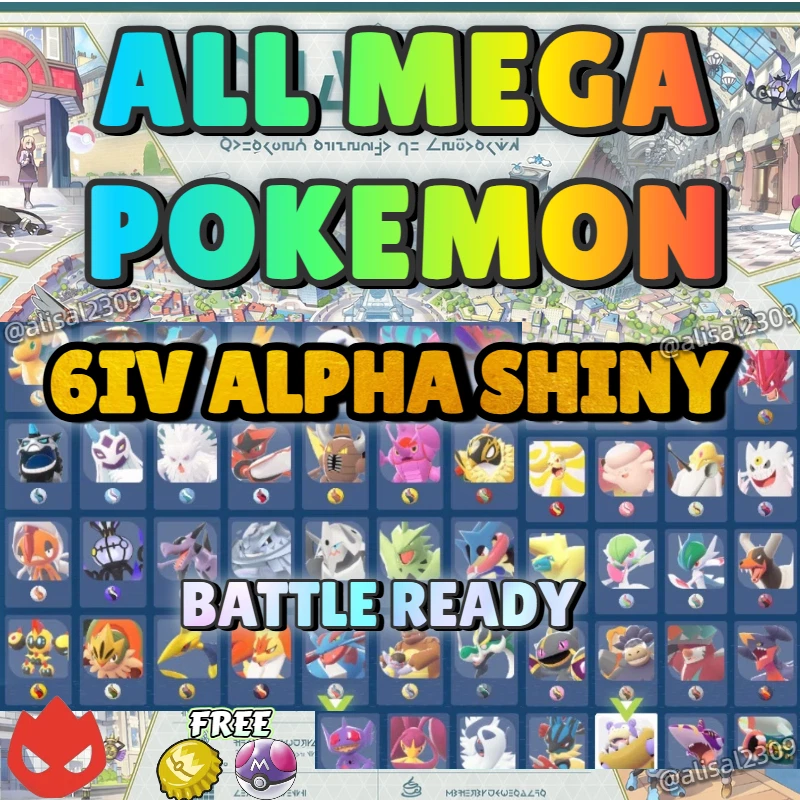 ✨CHOOSE ANY MEGA POKEMON🚀POKEMON LEGENDS ZA✨6IV ALPHA SHINY✨66 PCS✨Diancie✨ - Image 1 of 1