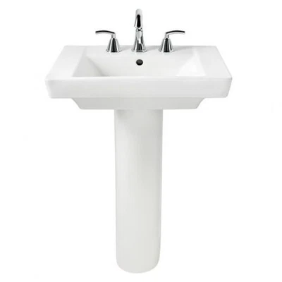 American Standard 0010.000 Pedestal Base Only (Sink Sold Separate) - White - Image 1 of 4