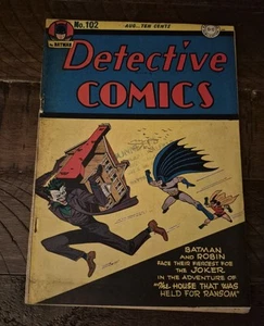 Detective Comics #102 1945 Joker cubierta e historia impresionante Edad de Oro - Imagen 1 de 8