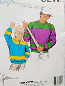 Sudadera polar tejida vintage años 90 niños/jóvenes patrón de bloques de color 1657 talla 8-14 - Imagen 1 de 5
