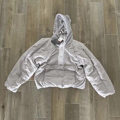 Free People In a Pillow 可打包 Puffer 套衫 连帽衫 牡蛎 X 小号 — 第 1/4 张图片