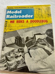 Model Railroader Magazine April 1959 Mr Rides a Doodlebug Varney 50c - Picture 1 of 2