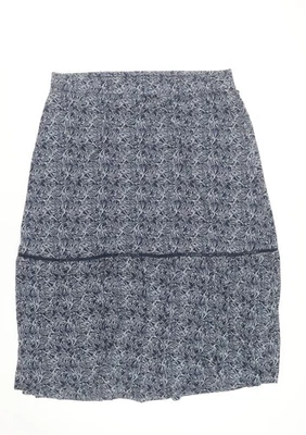 Autonomy Womens Blue Floral A-Line Viscose Skirt Size L - Image 1 of 4