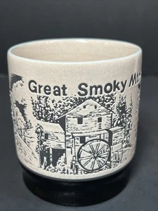 Toller Smoky Mountains geprägter Keramik Steinzeug Souvenir Kaffeebecher - Bild 1 von 12