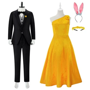  Zootopia 2 Cosplay Nick Wilde Judy Hopps Costume Nick Outfit Judy Yellow Dress  - Picture 1 of 15