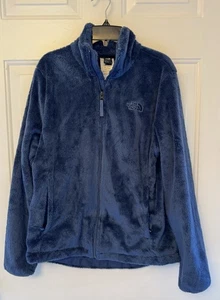 The North Face Giacca Donna Osito M Blu Ombreggiato Full Zip Seta Raschel Pile - Foto 1 di 5