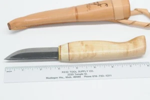 Custom Made Handmade WTLHP Puukko Style Knife w/ Sheath Left Hand - Picture 1 of 10