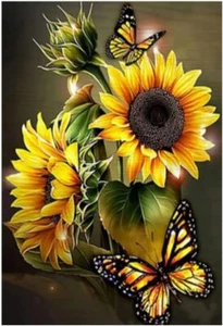 5D DIY Diamond Art Painting Kits for Adults Kids,Sunflower Diamond Dots Arts - Picture 1 of 7
