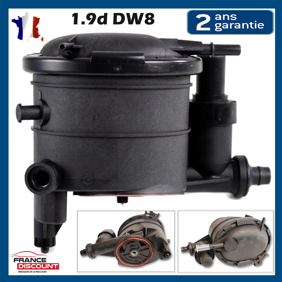 Filtre a gasoil + poire amorcage pour BERLINGO C15 JUMPY XSARA 206 306 1.9d DW8 - Photo 1/4