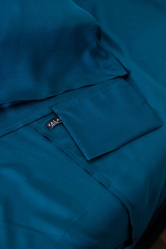 Yala Dreamsack Pocket Travel Pillowcase - Bamboo & Silk Pacific Blue - Image 1 of 1