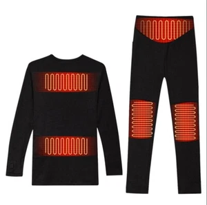 MIDA Heated Base Layers Thermal Motorcycle Warm layers Shirt + Trousers Set - Picture 1 of 15