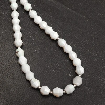 Opal Beads Faceted Hexagon Shape Beads 16 Inch Strand 6-9 MM Beads Coated Beads - Image 1 of 4