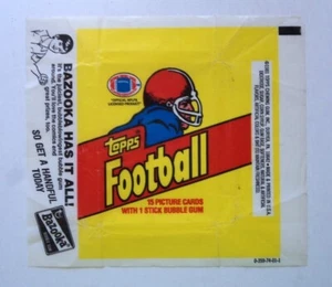 1981 Football Topps Pack Wrapper RARE - - Picture 1 of 1