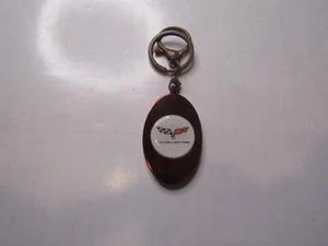 Llave De Chevrolet Corvette Racing Con Banderas Alas Logo Nuevo Rojo Cromo - Imagen 1 de 2