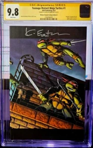 TMNT 1 NYCC KEVIN EASTMAN & PETER LAIRD VIRGIN VARIANT CGC 9.8 Signed by Eastman - Picture 1 of 2