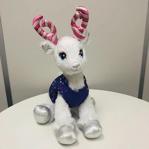 Construye un oso bastón de caramelo brillo felpa cuernos de reno con chaqueta juguete de Navidad - Imagen 1 de 16