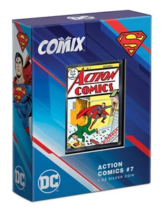 🇳🇺 2$ Niue DC Comics Superman 2024 - 1 oz Silber farbig - Comix Coin #7🇳🇺 - Bild 1 von 6