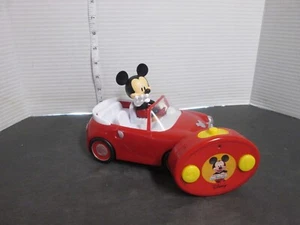 Disney Mickey Mouse Remote Control Car 7" Clubhouse Roadster RC Car Red Works - Picture 1 of 6