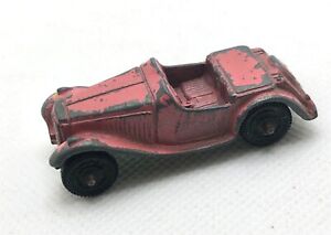VINTAGE 1950'S TOOTSIETOY TOOTSIE TOY PINK MG TD or TF ROADSTER car OPEN FENDERS
