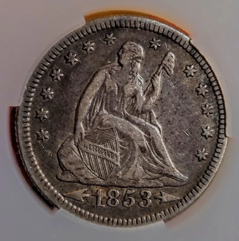 1853  SEATED LIBERTY QUARTER w/ ARROWS & RAYS *HIGH GRADE* MORE GREAT COINS!L@@K Cover
