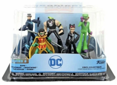 Funko HeroWorld DC Serie 8 Nightwing Bane Riddler Catwoman Robin Figura Paquete Foto 1 de 4