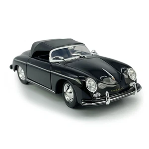 1:24 Vintage 1954 Porsche 356A Speedster Model Car Diecast Toy Collection Black - Picture 1 of 12