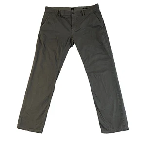 Herren Hugo Boss Chino Hose Slim Fit Stretch Dunkelgrau Waschung Schino W34 L28 - Bild 1 von 16