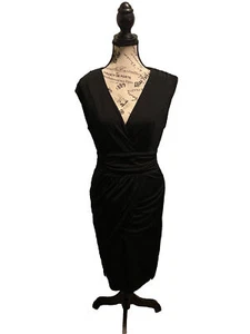 black knee length dress sleeves - Picture 1 of 4