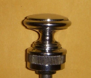 Chromed Brass GAS KNOB for Harley Knucklehead  45 Flathead Panhead Servicar - Bild 1 von 5