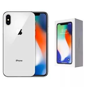 Caja abierta Apple iPhone X A1865 totalmente desbloqueado 64 GB plateado - Imagen 1 de 4